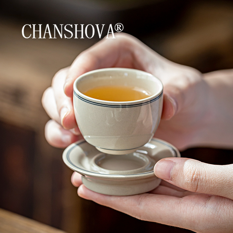 Xbloom Coffee Tea - CHANSHOVA-Set cangkir dan piring keramik, cangkir