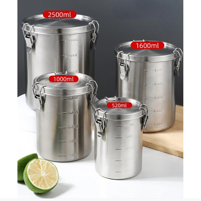 Canister Coffee Sugar Tea - Kaleng Kopi Stainless Steel Kedap Udara