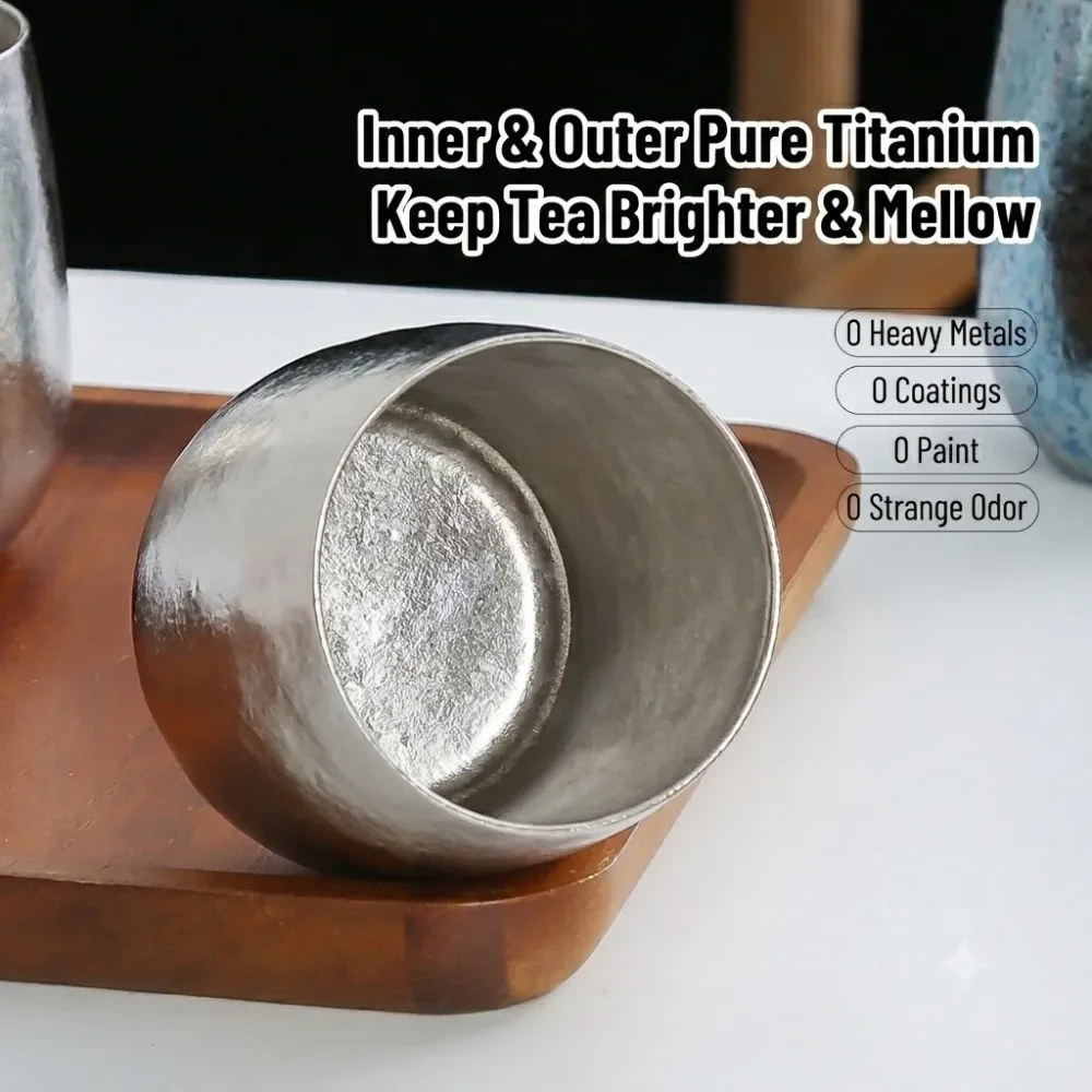 Xbloom Coffee Tea - Cangkir Kopi Dinding Ganda Titanium Murni,
