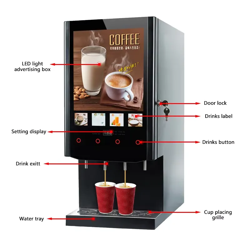 Coffee Tea Vending Machine For Office - Mesin Penjual Kopi Otomatis Komersial 40S