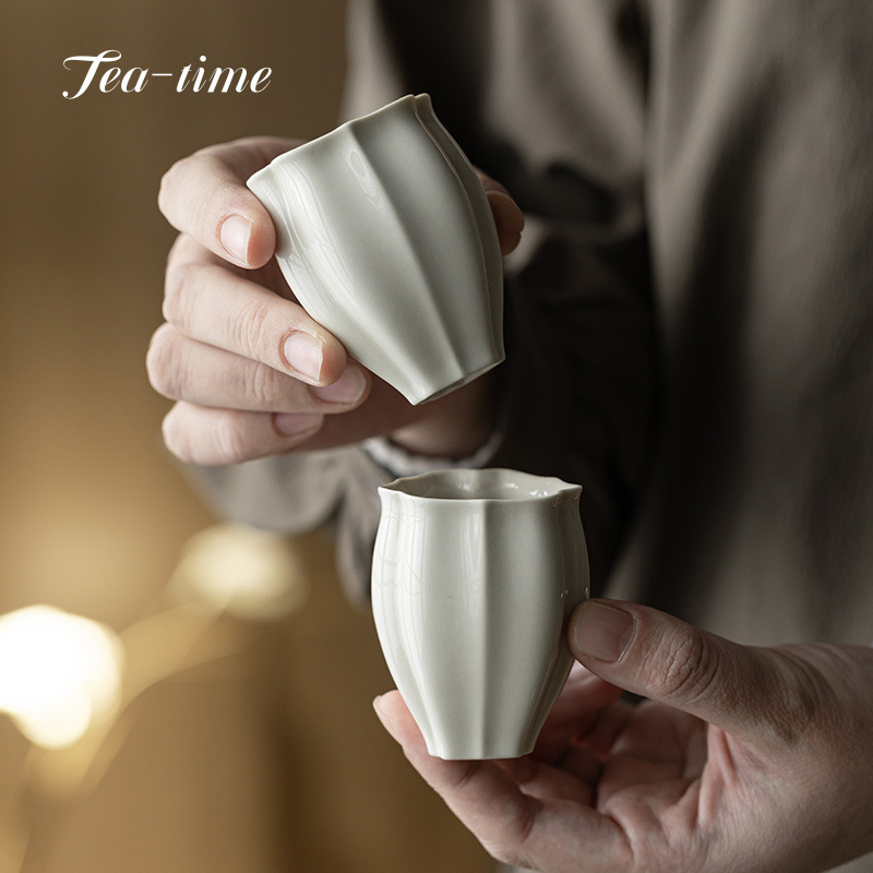 Coffee Tea Set Up - Cangkir Teh Abu Rumput Tiongkok Cangkir