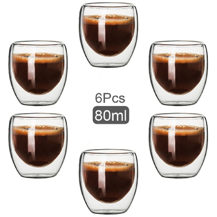 Xbloom Coffee Tea - Cangkir kopi kaca berdinding ganda cangkir