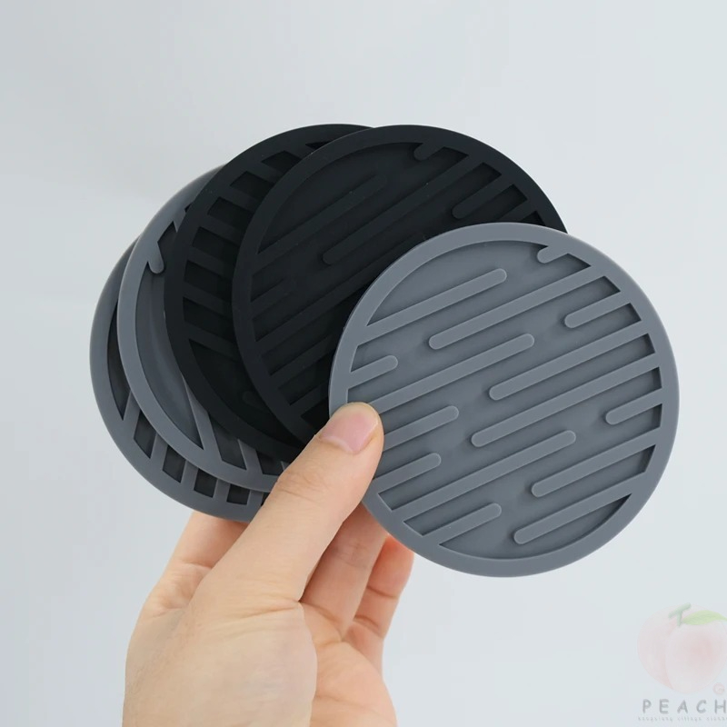 Coffee Tea Holders - Tatakan Gelas Silikon 10Cm Bulat Karet