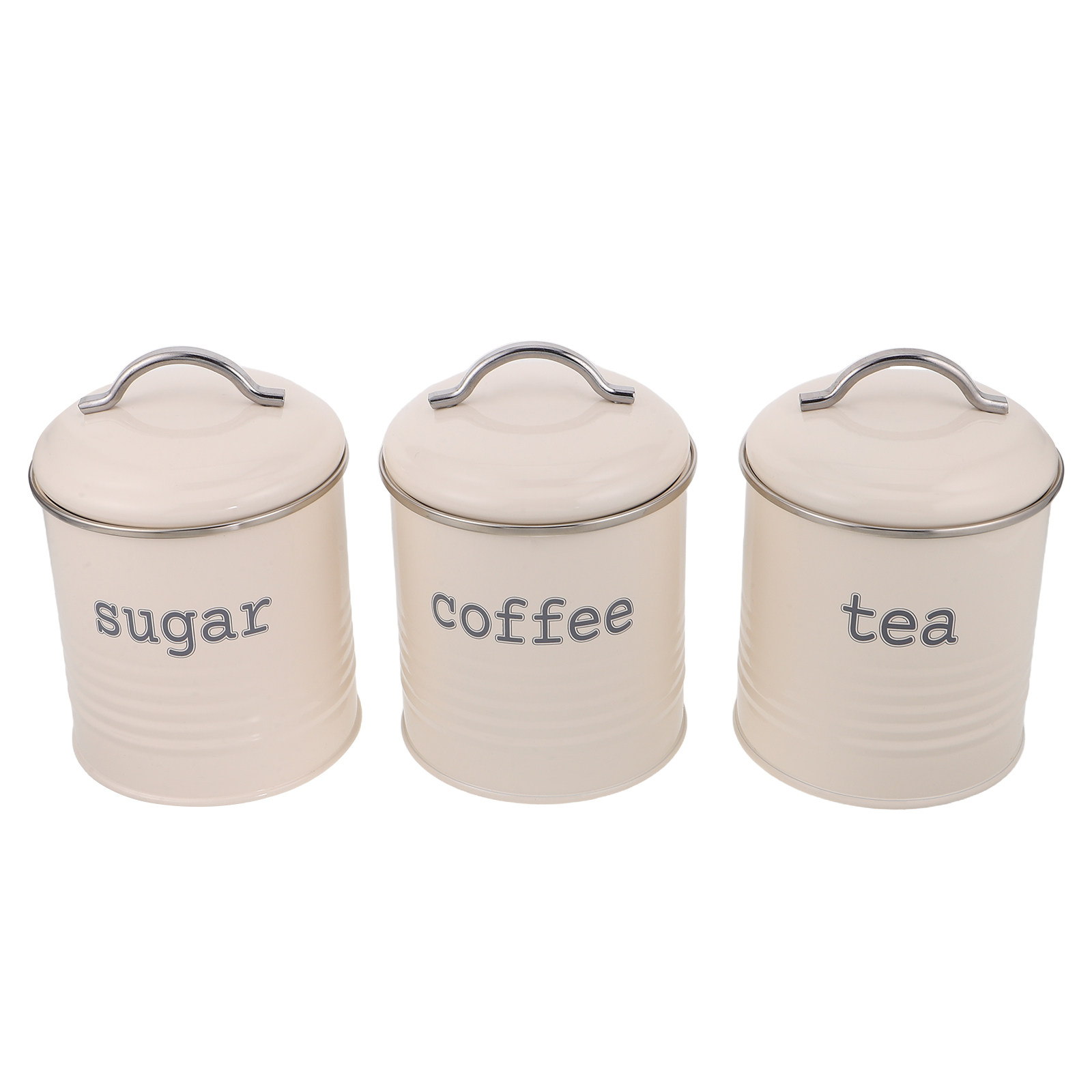 Canister Coffee Sugar Tea - 3Pcs Set Wadah Kopi Kedap Udara,