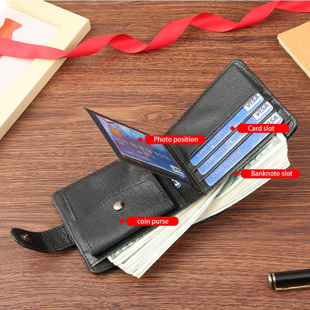 Dompet Pria Retro Kulit PU Min - Coffee Tea Weight Loss ulasan dan harga