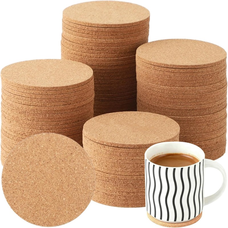 Alas Gelas Kayu Gabus Bulat Al - Coffee Tea Holders ulasan dan harga