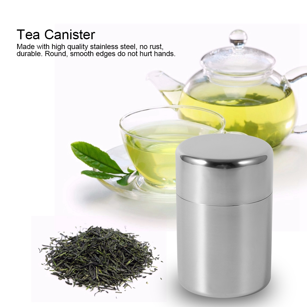 Kaleng Teh Stainless Steel, Wa - Canister Coffee Sugar Tea ulasan dan harga