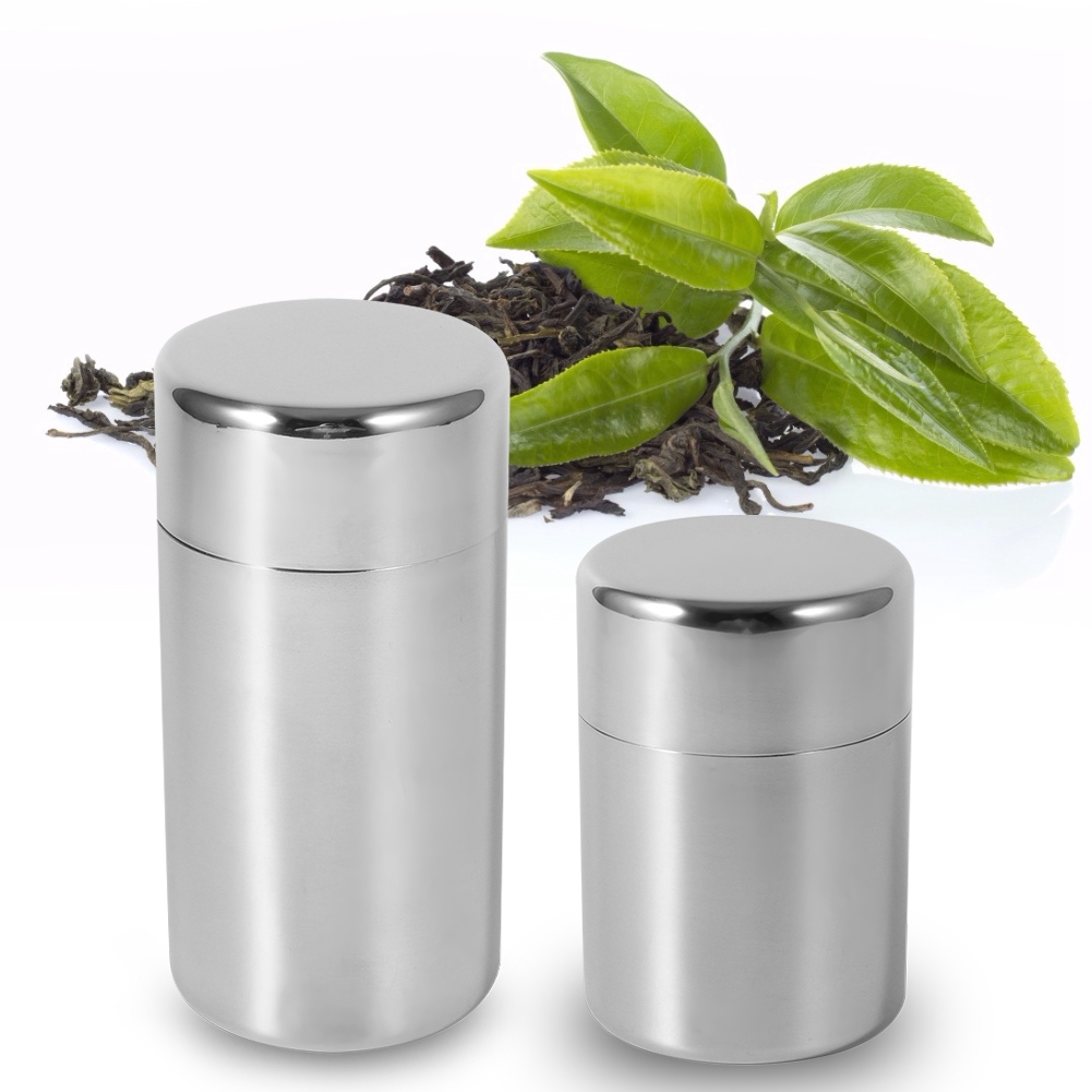 Kaleng Teh Stainless Steel, Wa - Canister Coffee Sugar Tea ulasan dan harga
