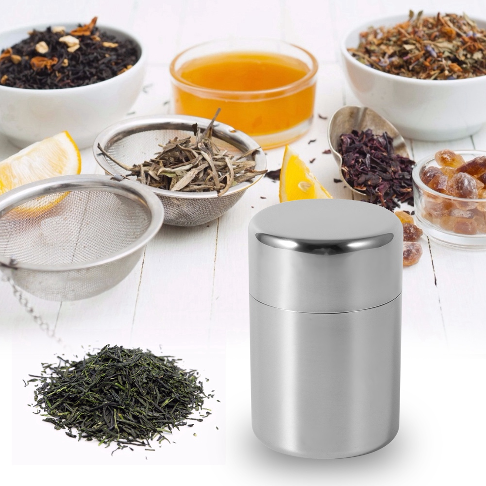 Kaleng Teh Stainless Steel, Wa - Canister Coffee Sugar Tea ulasan dan harga