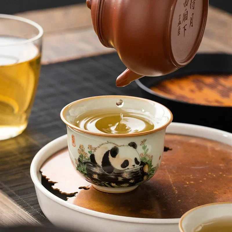 1 Buah Cangkir Teh Keramik Ru  - Coffee Tea Set Up ulasan dan harga