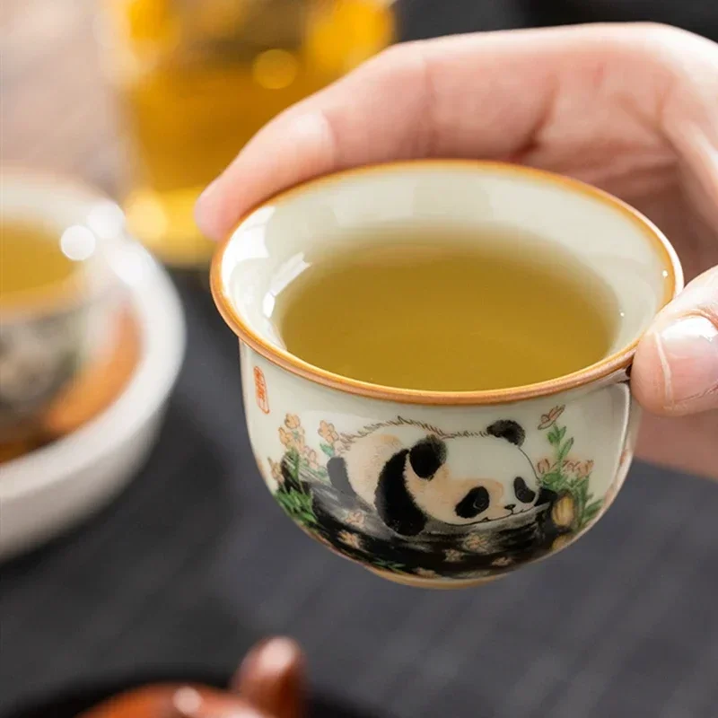 1 Buah Cangkir Teh Keramik Ru  - Coffee Tea Set Up ulasan dan harga