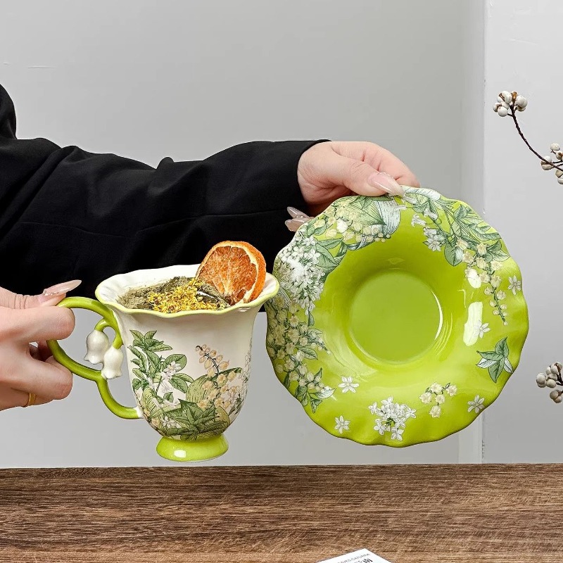 Set teh sore bermotif bunga li - Xbloom Coffee Tea ulasan dan harga