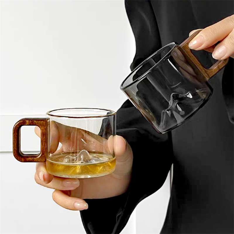 Cangkir kopi kaca gagang kayu  - Xbloom Coffee Tea ulasan dan harga
