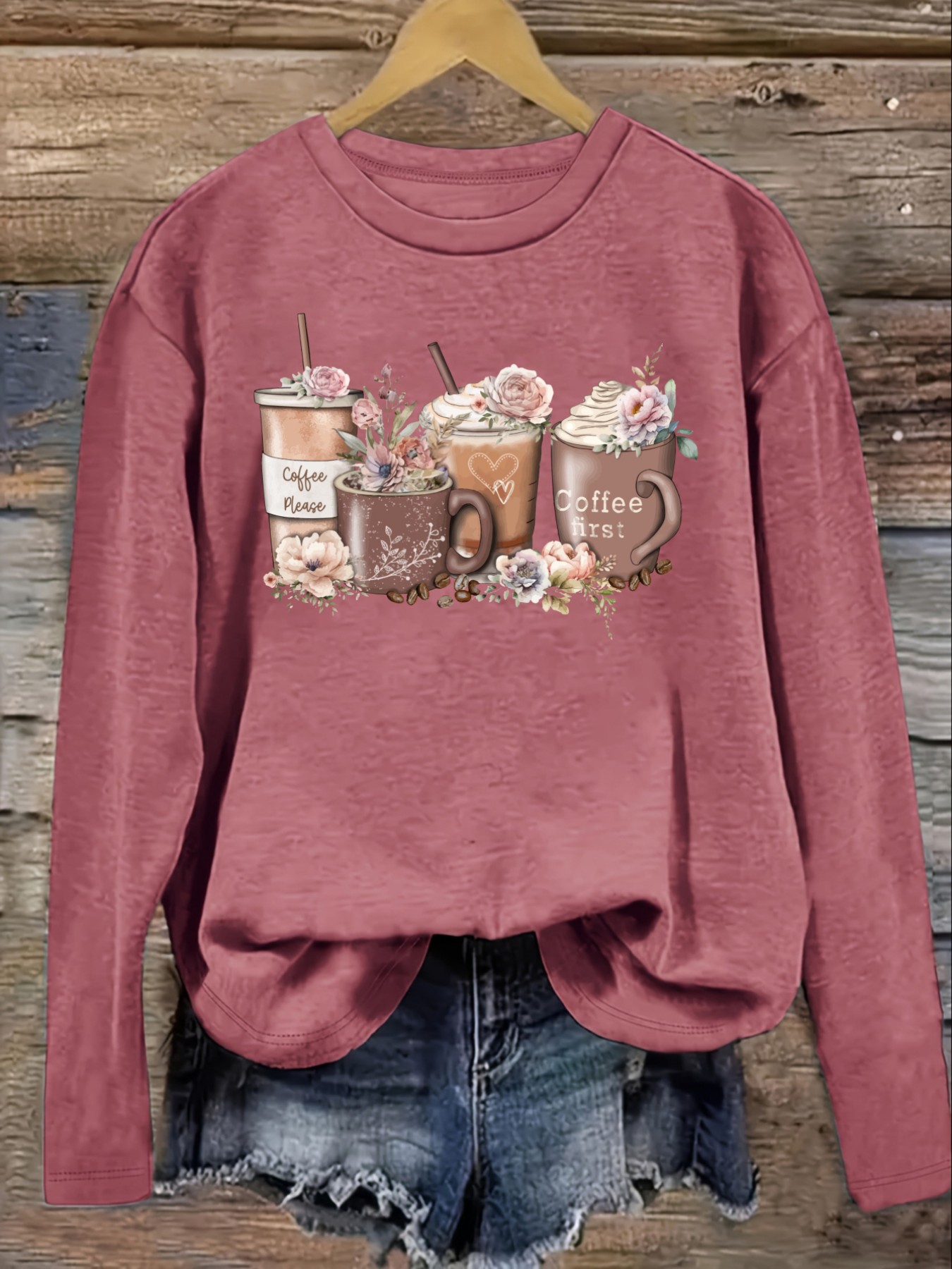 Kaos Wanita Lengan Panjang Kas - Coffee & Tea Difabis ulasan dan harga