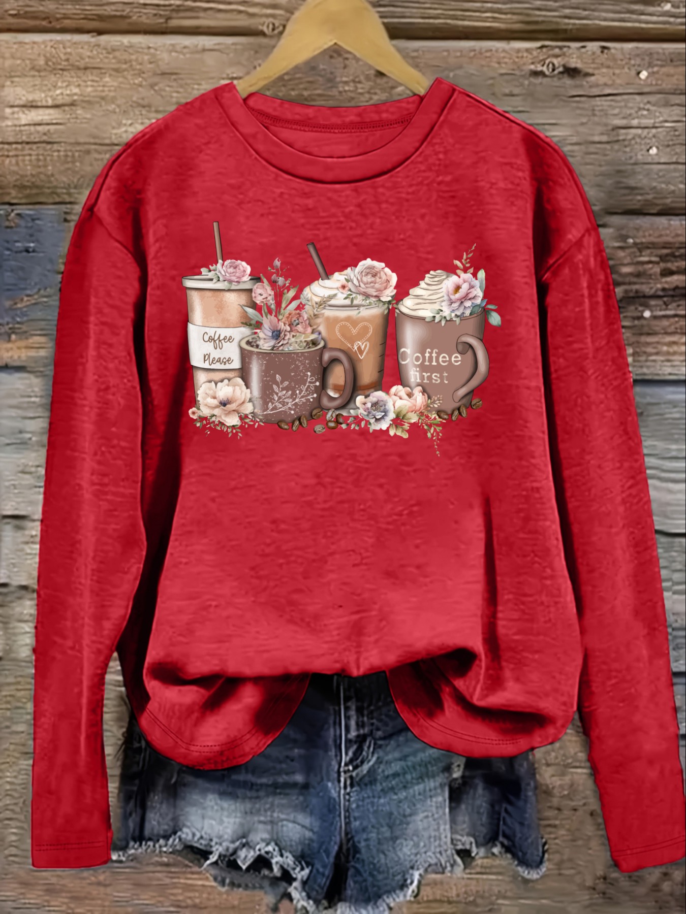 Kaos Wanita Lengan Panjang Kas - Coffee & Tea Difabis ulasan dan harga