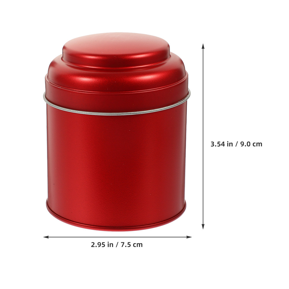 2 Buah Wadah Teh Bundar Berbah - Canister Coffee Sugar Tea ulasan dan harga