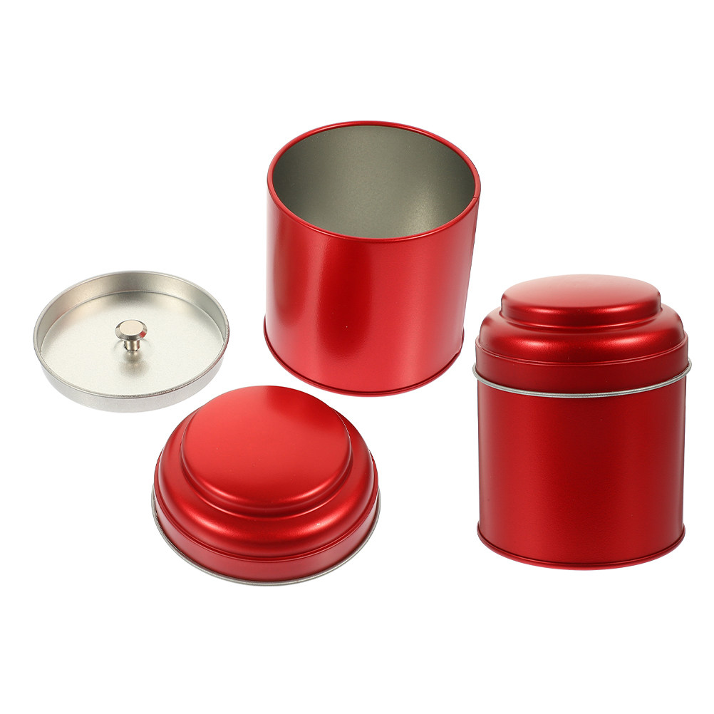 2 Buah Wadah Teh Bundar Berbah - Canister Coffee Sugar Tea ulasan dan harga