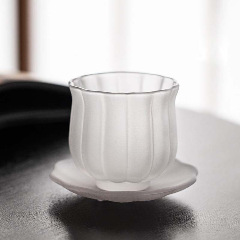 Cangkir Teh Lotus Kaca Borosil - Coffee Tea Set Up ulasan dan harga