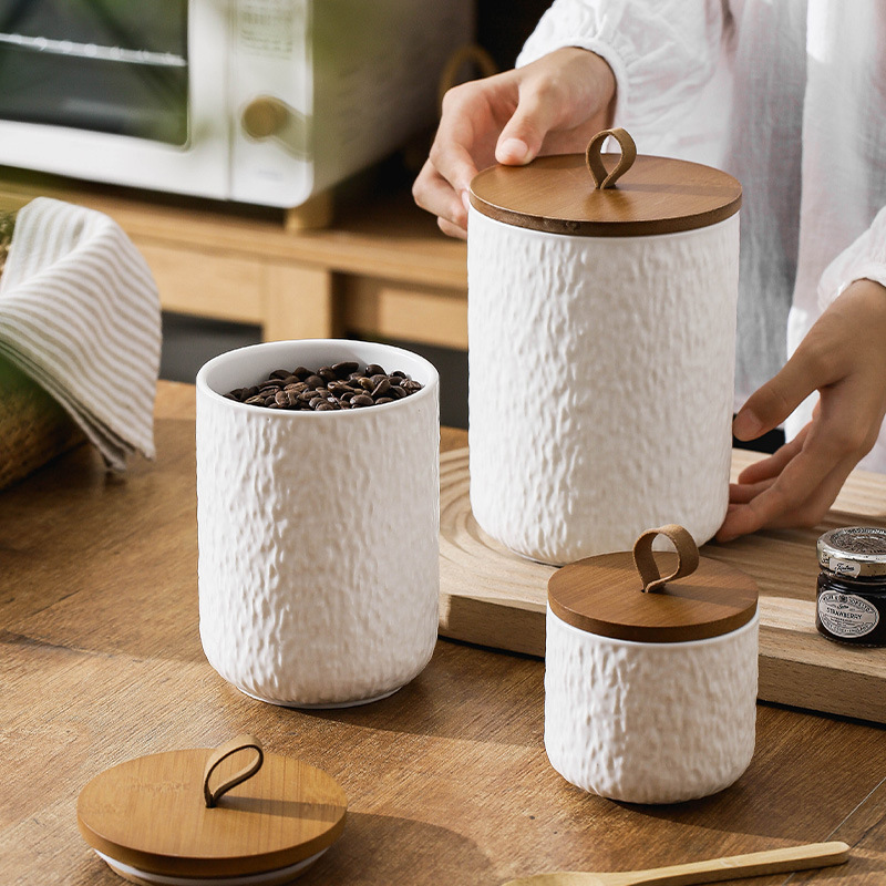 Tabung Penyimpanan Teh Keramik - Canister Coffee Sugar Tea ulasan dan harga