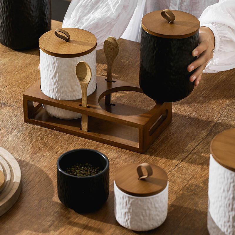 Tabung Penyimpanan Teh Keramik - Canister Coffee Sugar Tea ulasan dan harga