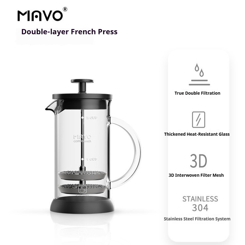 MAVO French Press Coffee Maker - Coffee And Tea Filter ulasan dan harga