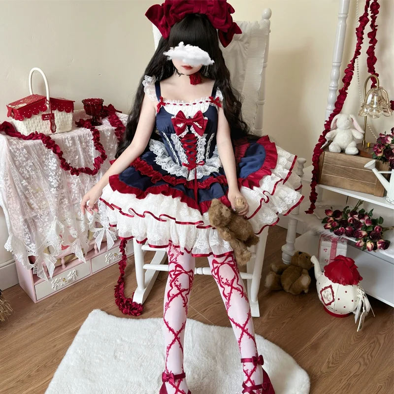 Gaun JSK Lolita Pink Sweet den - Coffee Tea Weight Loss ulasan dan harga