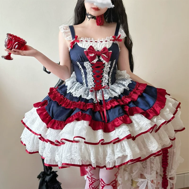 Gaun JSK Lolita Pink Sweet den - Coffee Tea Weight Loss ulasan dan harga