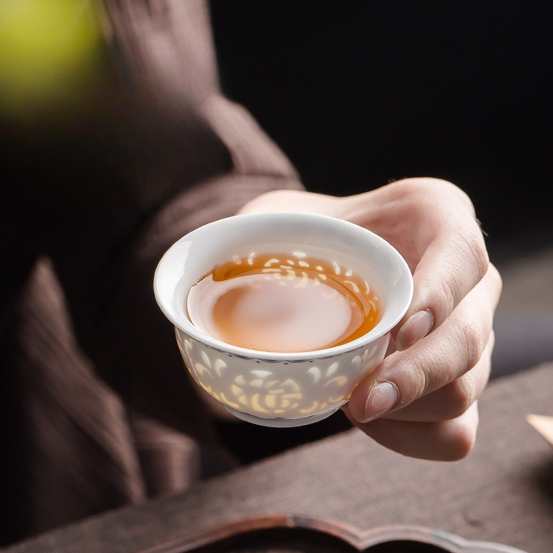 Cangkir Teh Keramik Biru Putih - Coffee Tea Set Up ulasan dan harga