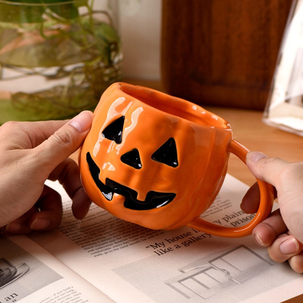 Mug Keramik Hantu Labu Hallowe - Coffee Tea Friends ulasan dan harga
