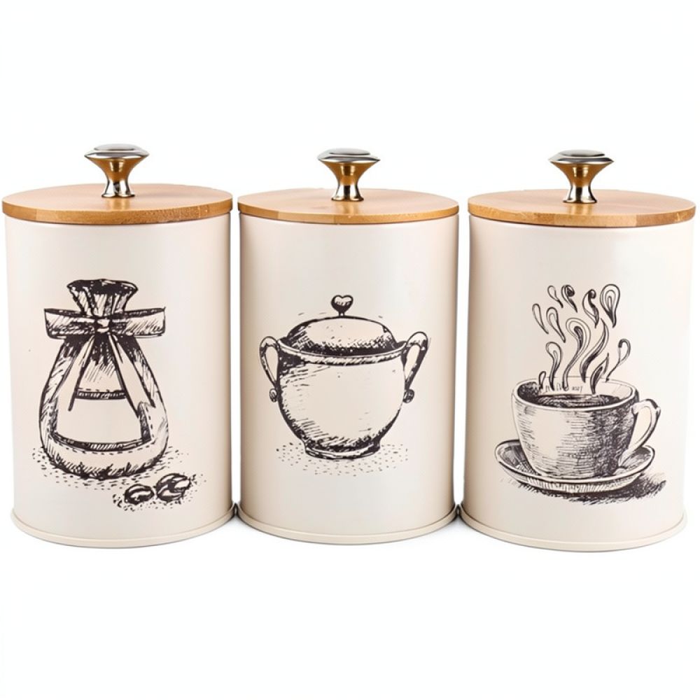 Wadah Penyimpanan Makanan Dapu - Canister Coffee Sugar Tea ulasan dan harga
