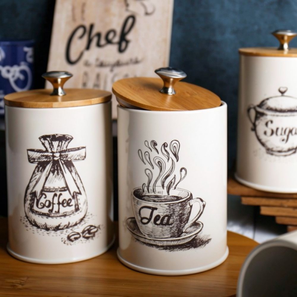 Wadah Penyimpanan Makanan Dapu - Canister Coffee Sugar Tea ulasan dan harga
