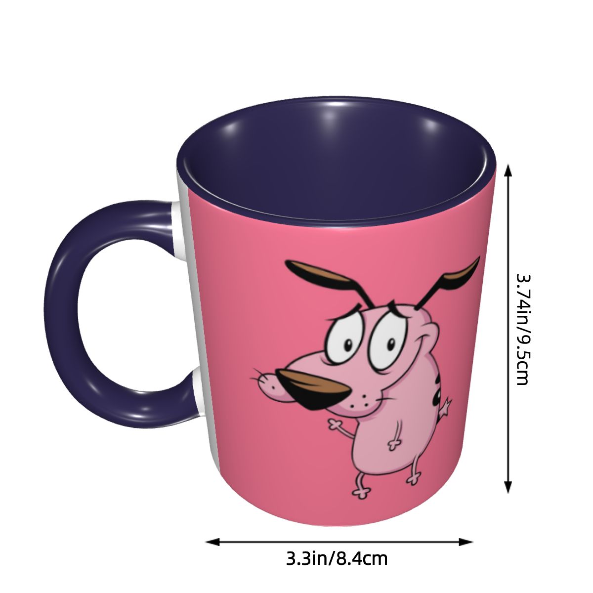 Mug Kartun Anjing Pengecut C-C - Coffee Tea Friends ulasan dan harga