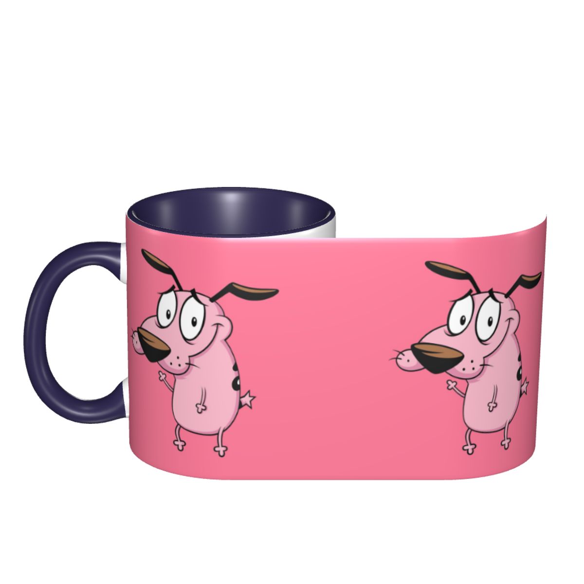 Mug Kartun Anjing Pengecut C-C - Coffee Tea Friends ulasan dan harga