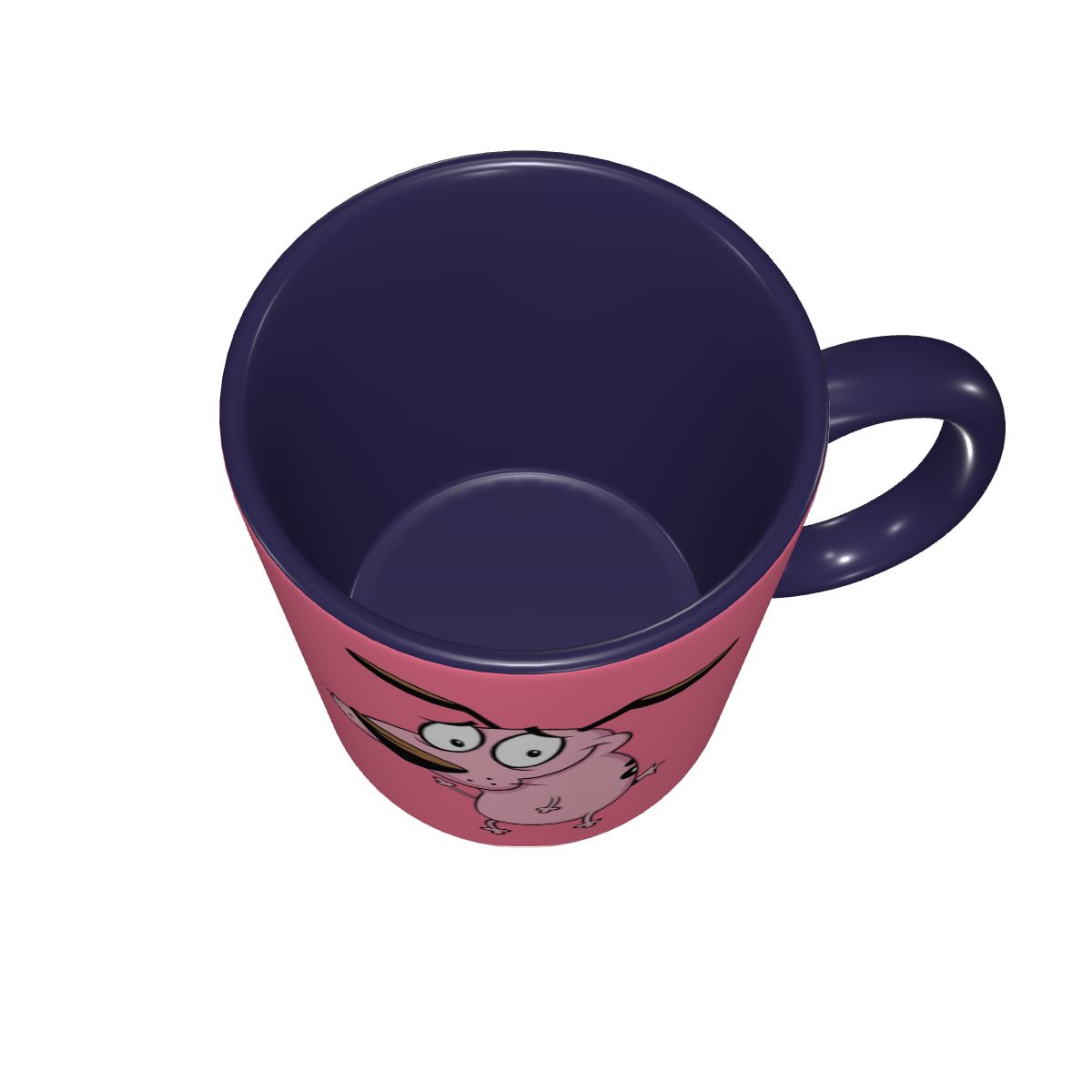 Mug Kartun Anjing Pengecut C-C - Coffee Tea Friends ulasan dan harga